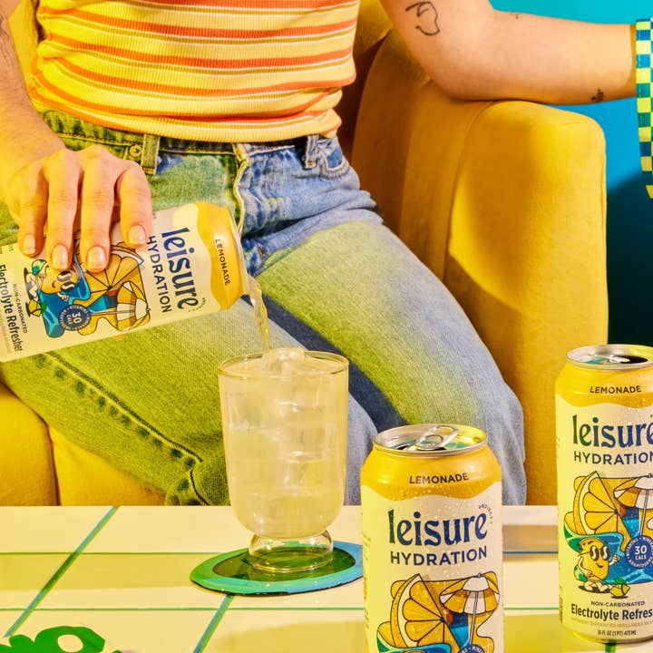 Leisure Hydration - Wholesale Flavored/Infused Water (Non-Carbonated) - Leisure Hydration Electrolyte Lemonade (16 oz x 12pk)