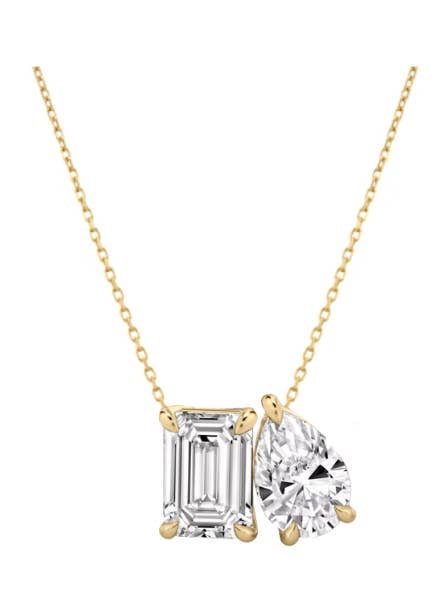 Guld Toi et Moi Halsband för wholesale av ALEXIS DAOUD JEWELRY