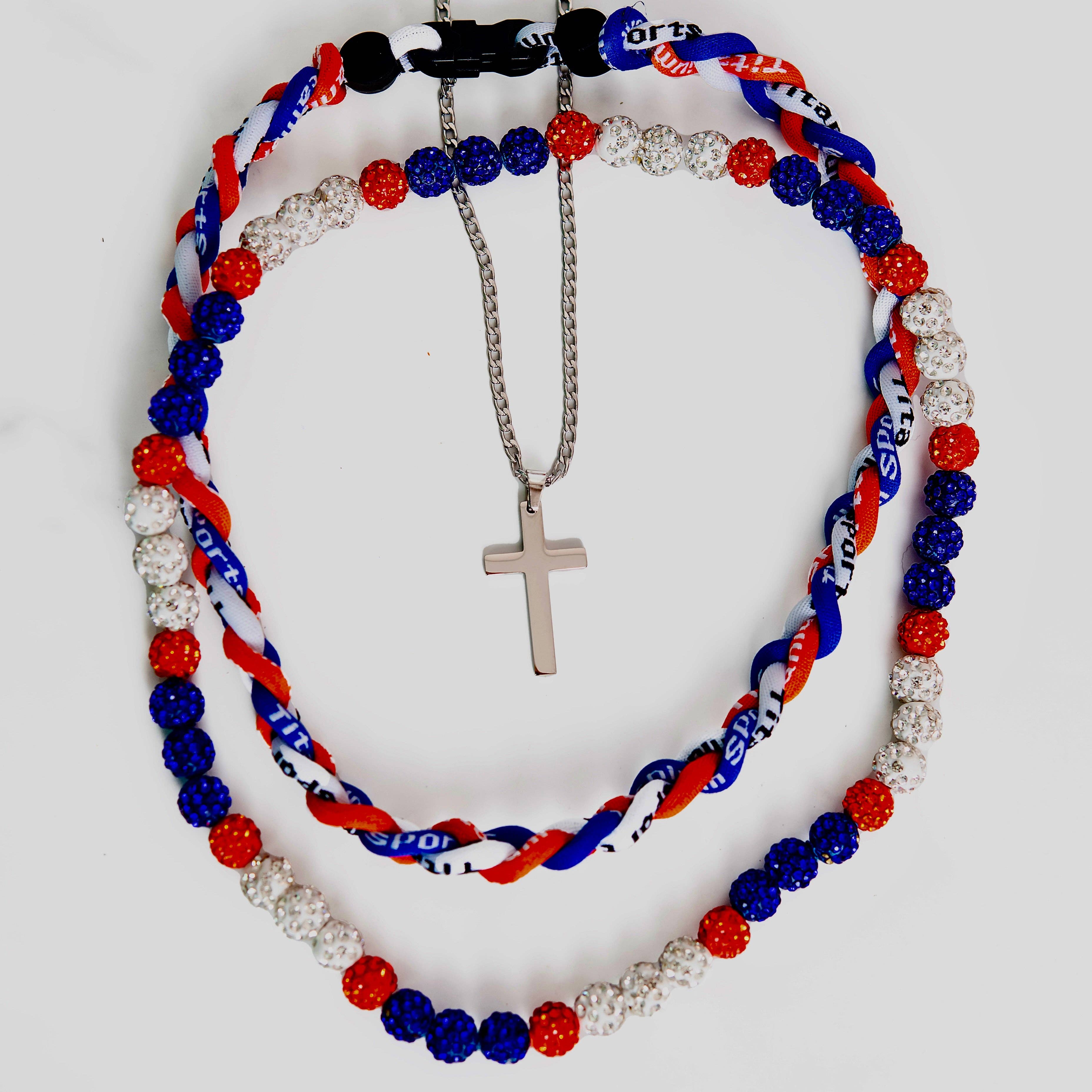 Golden Thread – wholesale Pärlband/Pärlhalsband – Bling Baseball Halsband17