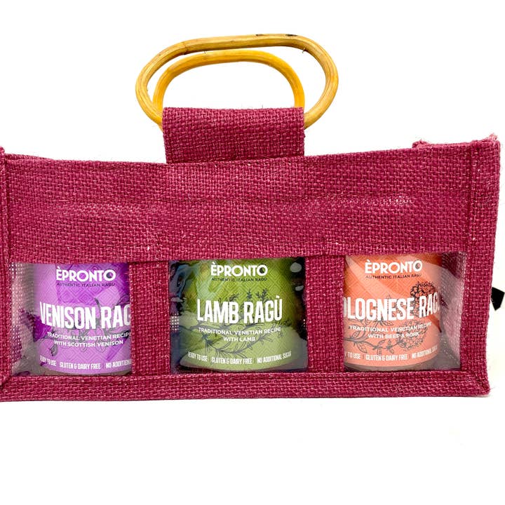 Gift Packaging 3x250g (Bolognese+Lamb+Venison) for wholesale by Cateritaly Ltd