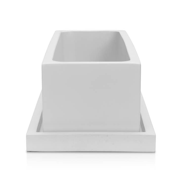 Port Living Co. - Wholesale Planter Box - Concrete Rectangle Planter