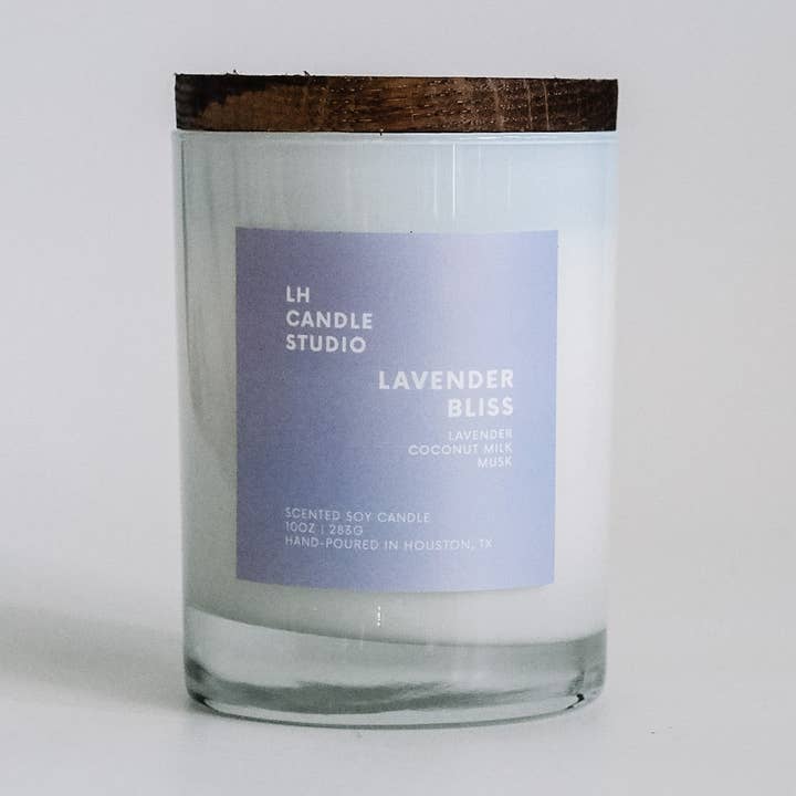 Lavender Bliss Soja-Duftkerze, 10 Unzen für den Großhandel von LH CANDLE STUDIO
