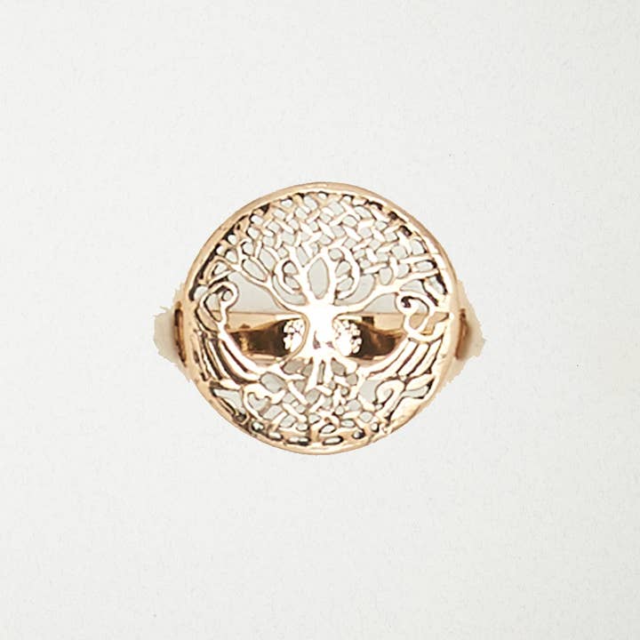 Bronze Ring - Tree of Life for wholesale by Nirvana LLC