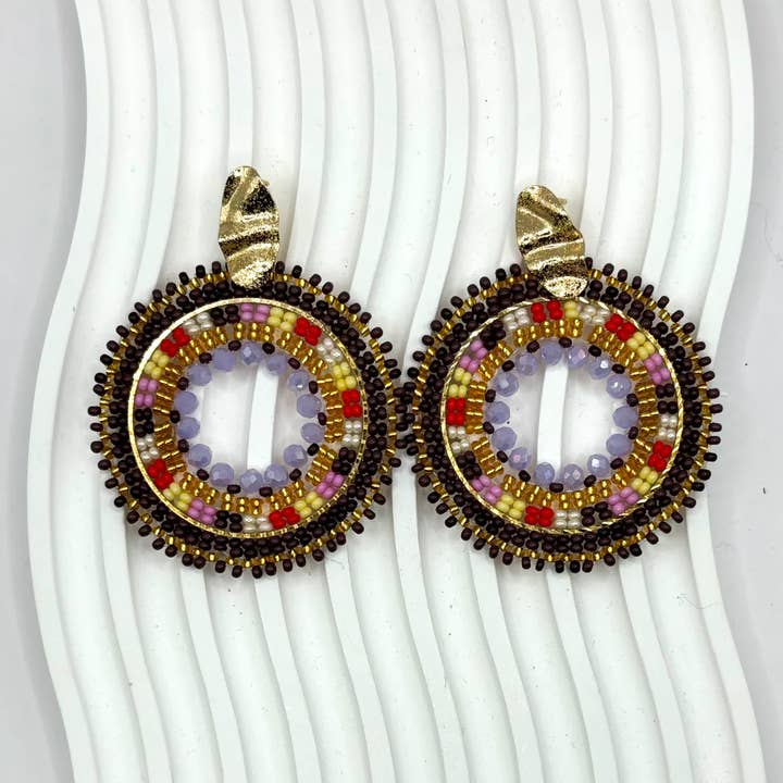Rainbow Handmade Earrings for wholesale by Bellalu Jewelry and Accessories