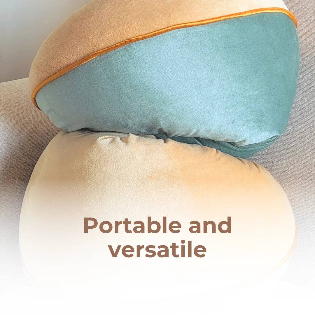 Valari - Wholesale Chair Cushion - Premium Velvet - Sage/Yellow5