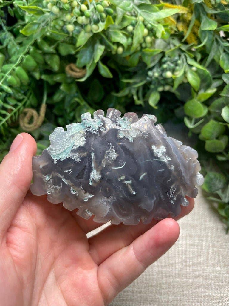 Copper Ashes - Wholesale Spiritual Stone/Crystal - Moss Agate Fish3