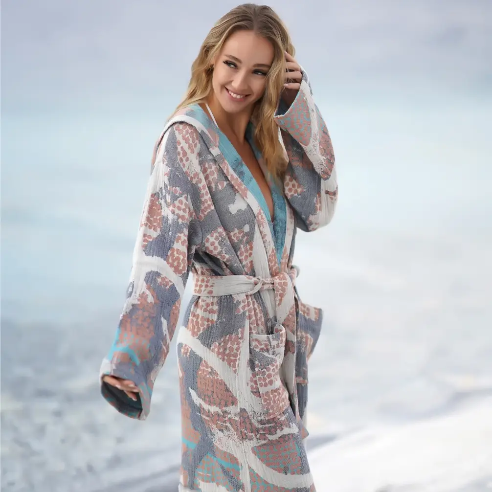 Bagno Milano - Vente Peignoir – femme - Collection de peignoirs et ponchos en peshtemal bio Bagno Milano9