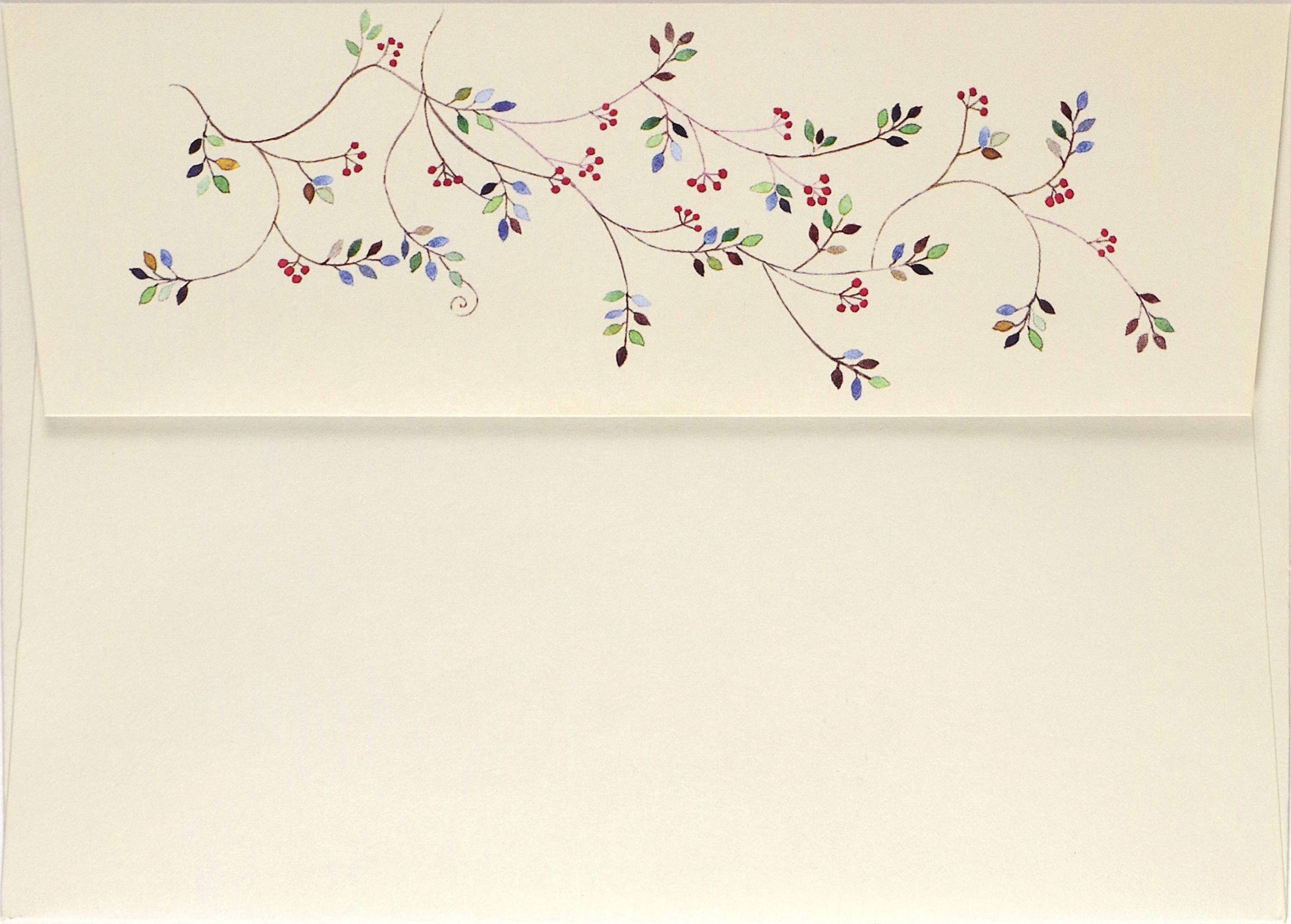 Peter Pauper Press - Wholesale Season's Greetings Card - Watercolor Ornaments Small Boxed Holiday Cards1