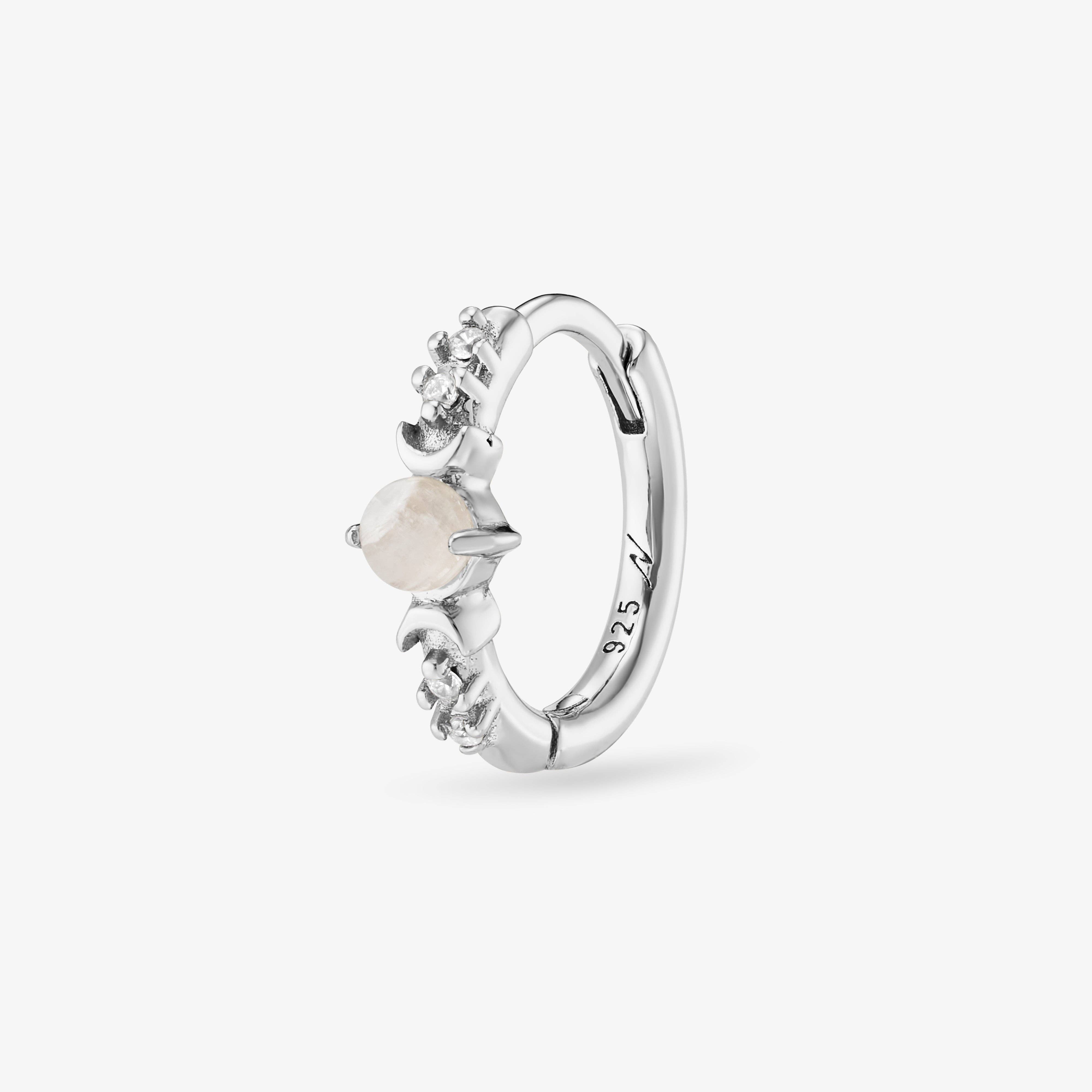 Nébuleuse Bijoux - Wholesale Single Earring - Elena Moonstone3