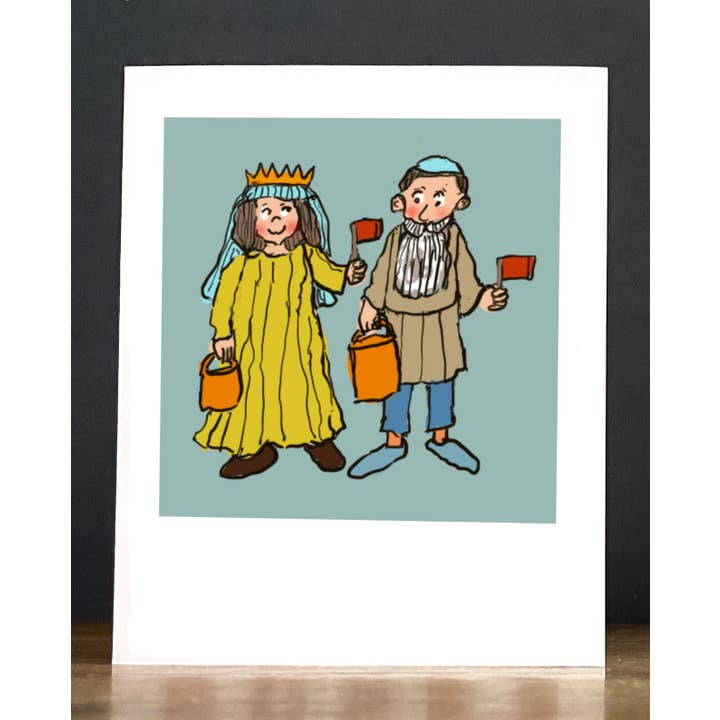 Cards by Charlot – wholesale Vardagliga hälsningskort – Purim: Ester och Mordokai