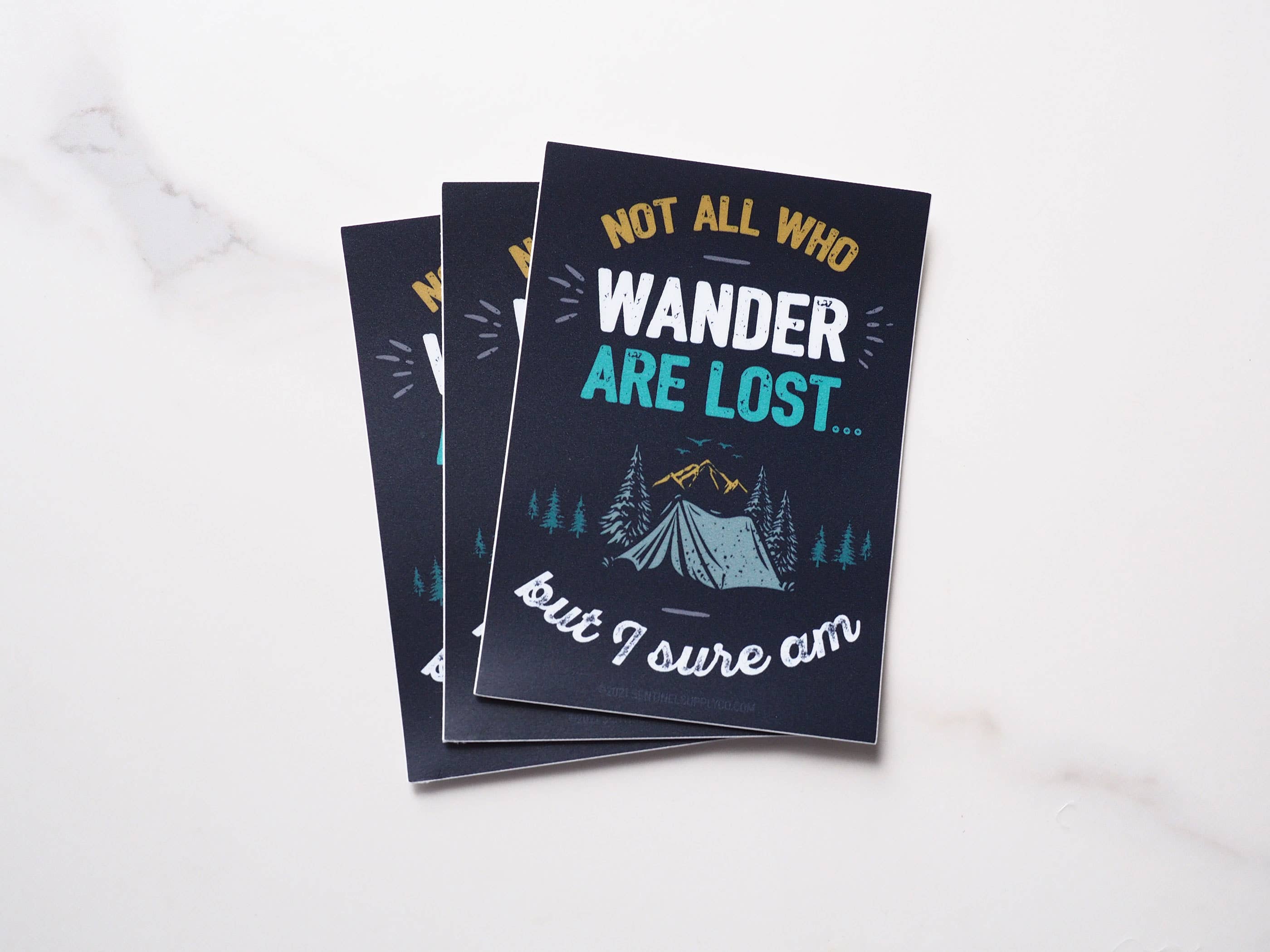 Sentinel Supply - Venta al por mayor Pegatina - Pegatina con cita divertida de Not All Who Wander Tolkien3