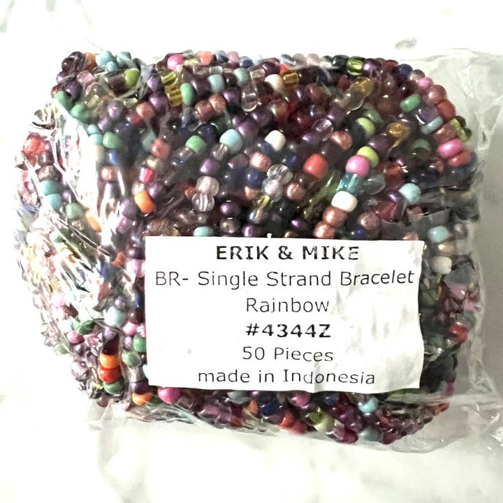 Erik & Mike - Wholesale Beaded Bracelet - Beaded bracelets 50 pcs metallic multi $.60 each1