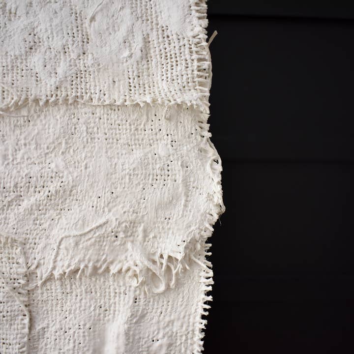 Kimberly George Art - Wholesale Sculpture - "PATCHWORK" - Fabric & Plaster on Canvas1