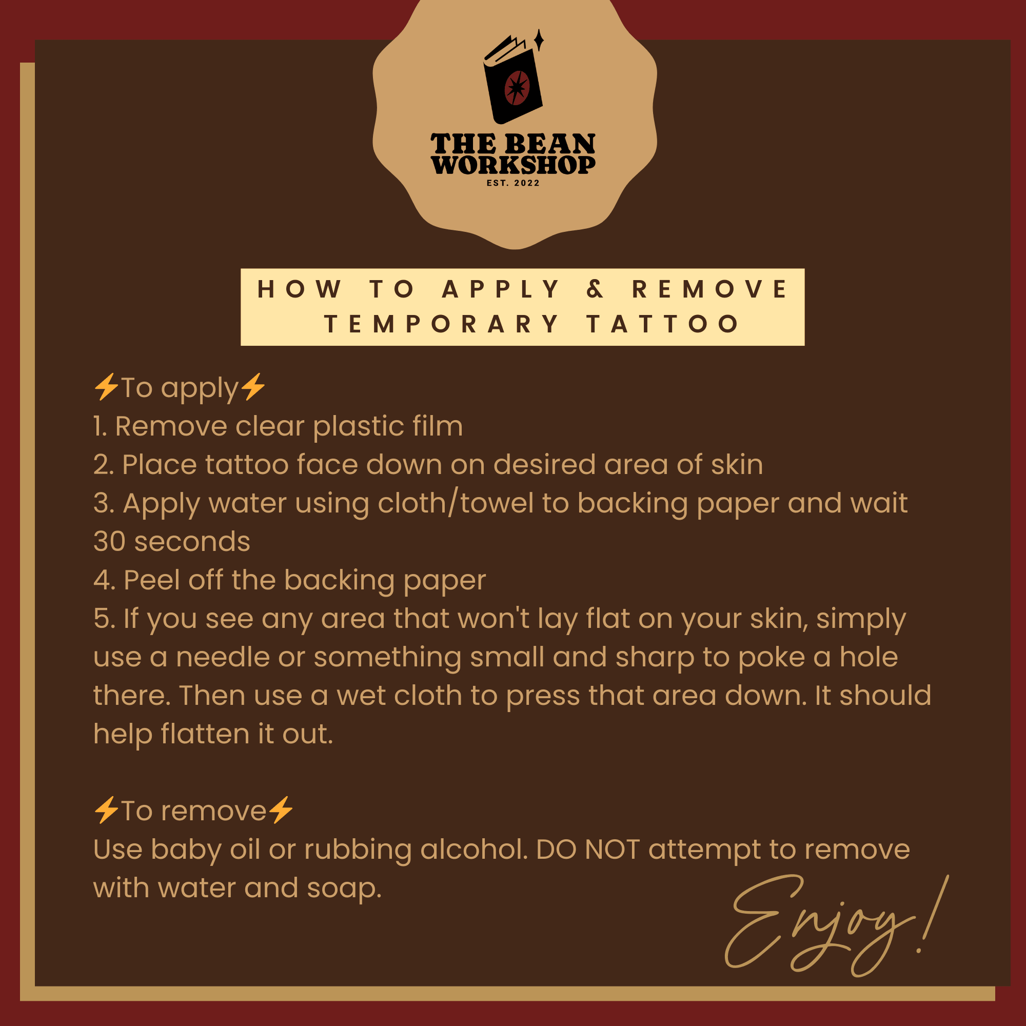 The Bean Workshop - Wholesale Temporary Tattoo - Violet Sorrengail Dragon Relic Temporary Tattoo4