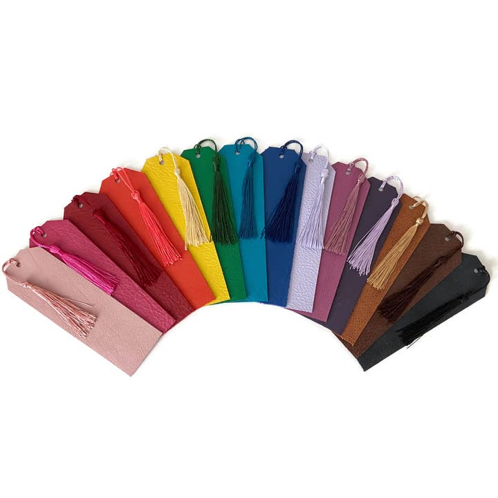 Leather Bookmark, Choose Your Color, Book Lover Reading Gift for wholesale by Absolutely EVO