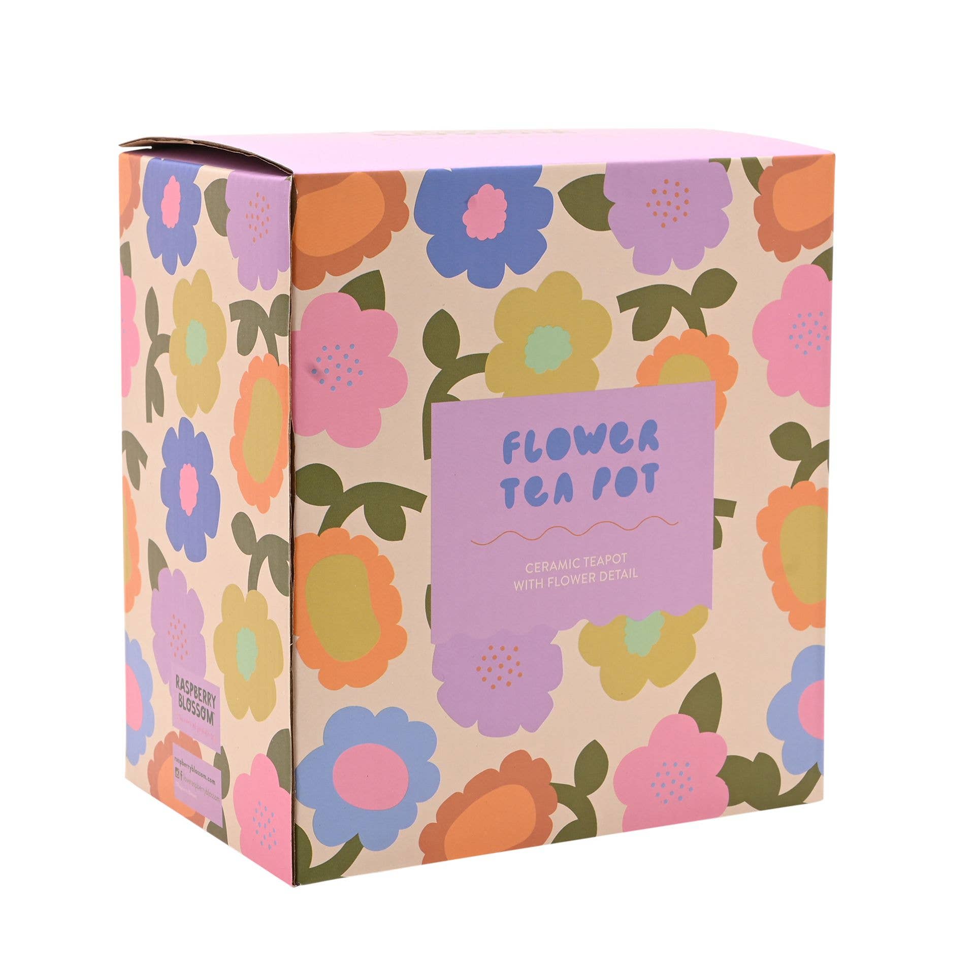 WIDDOP and Co. – wholesale Serveringsredskap – Raspberry Blossom tetekanna med blommönster3