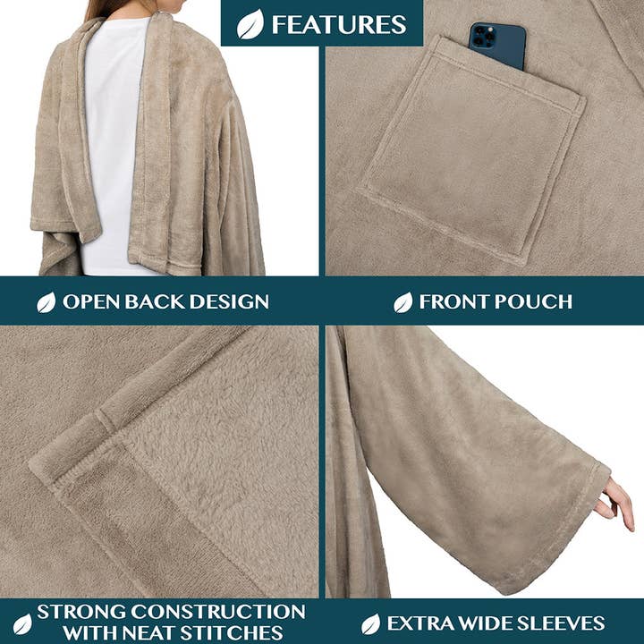 Pavilia - Vendita all'ingrosso Plaid - Coperta con maniche - Tasca applicata178