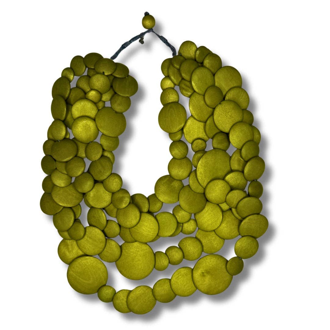 Bijondo - Vendita all'ingrosso Collane di perline/perle - Collana Guinea legno leggera2