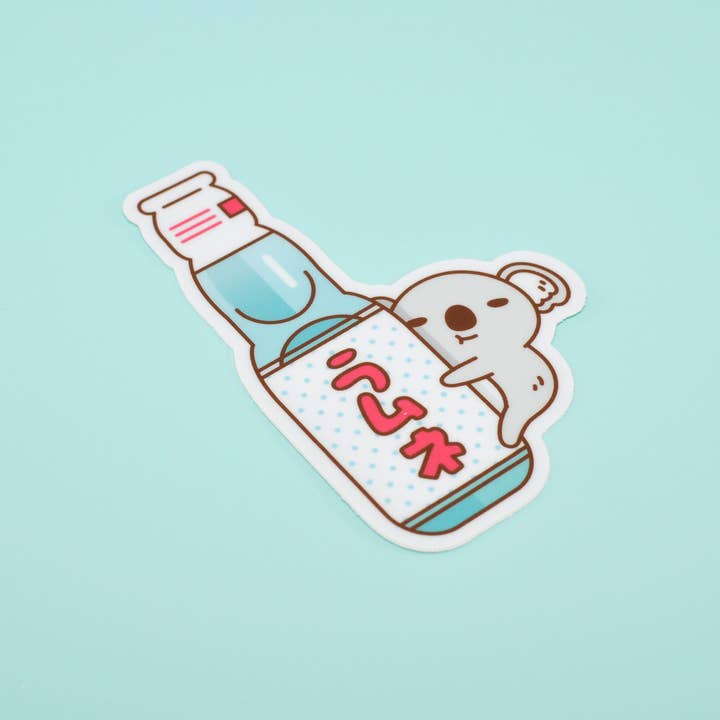 Noristudio - Venta al por mayor Pegatina - Koala and Ramune - Adhesivo de vinilo de mármol japonés1