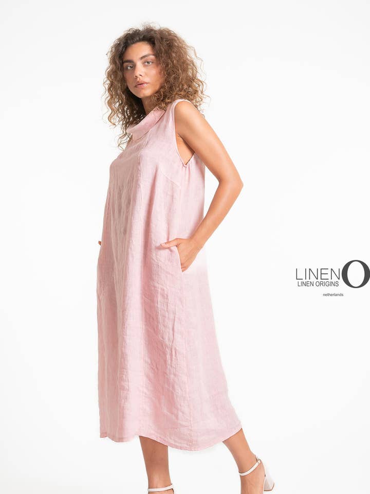 SS25 - Fransk Linneklänning Linne O (TP1578-90) för wholesale av LINEN LUV