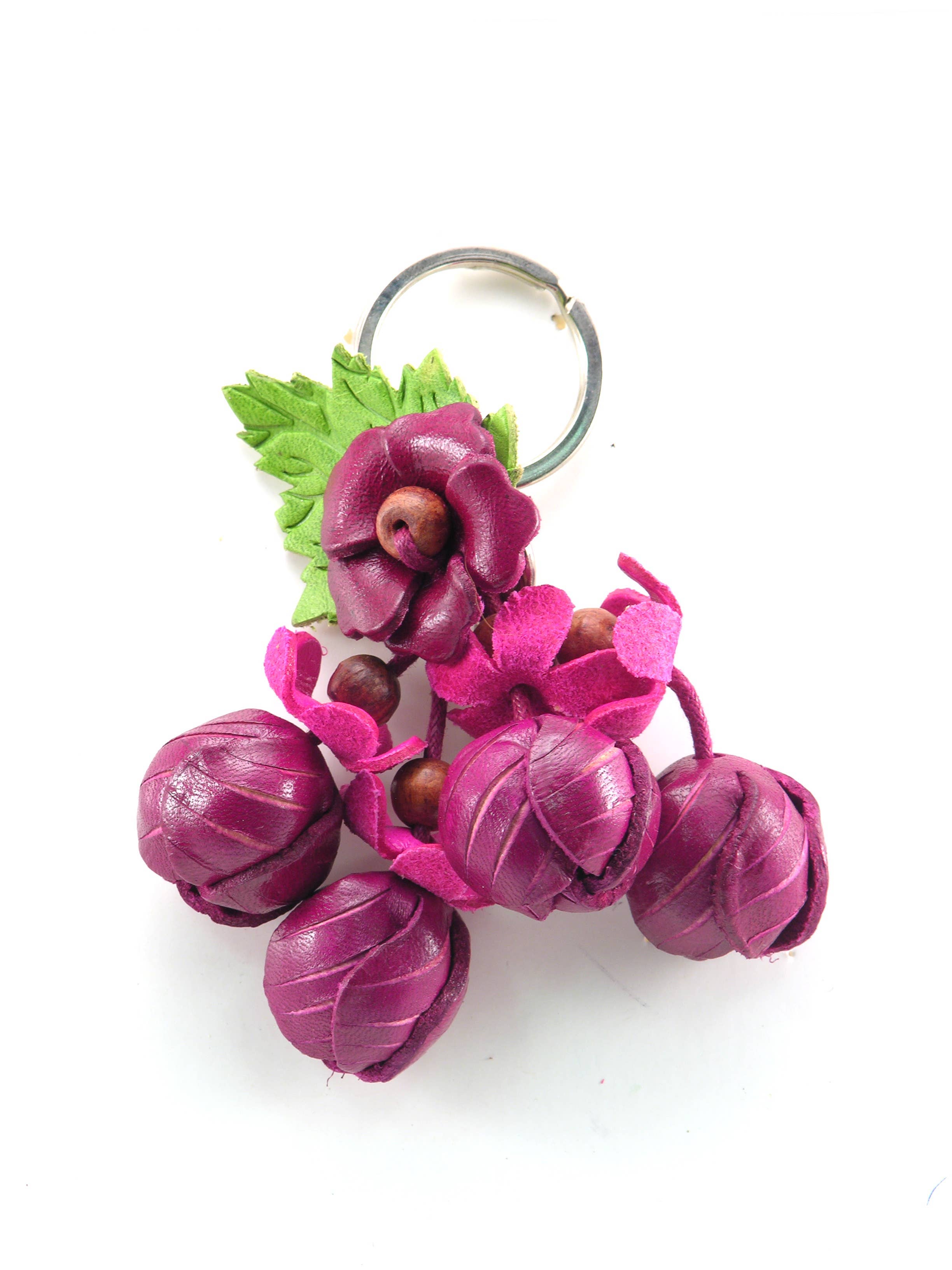 Sunflower Handmade leather inc - Wholesale Keychain - Women's - KP Style Assorted flower keychains/bag charm3