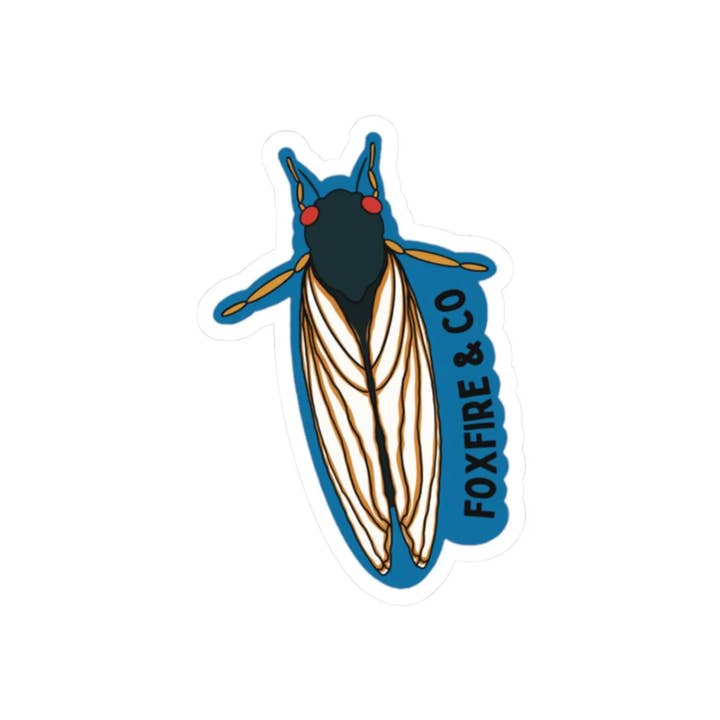 Foxfire & Co - Wholesale Sticker - Cicada Kiss Cut Vinyl Sticker1