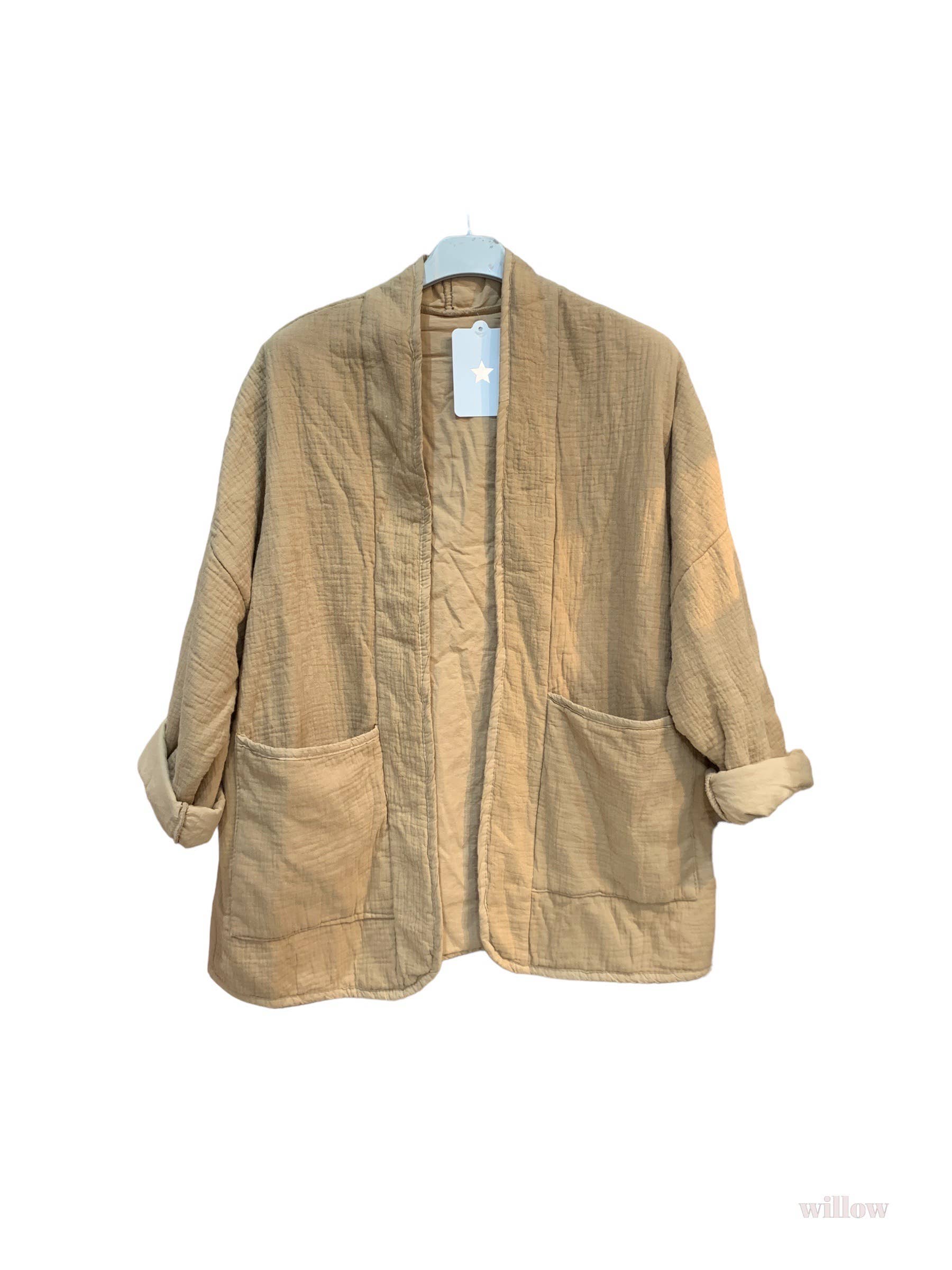 Moonsun – Großhandel Jacke – Damen – Sommerjacke aus Baumwoll-Gaze mit lockerer Passform3