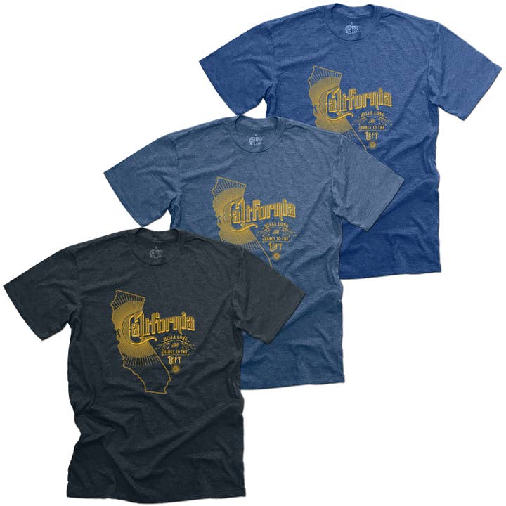 SF Mercantile - Wholesale Screen Printed T-Shirt - Unisex - California Hella Long and Hangs to the Left, Unisex Tee7