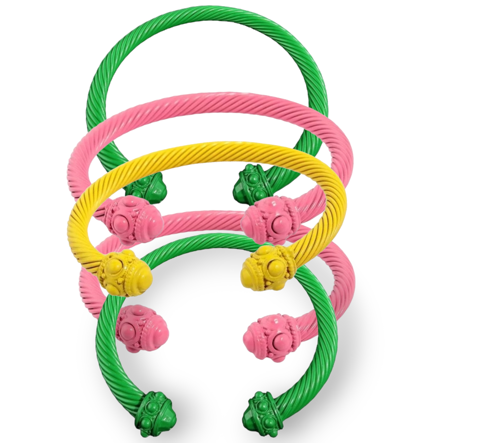 The Candy Collections - Wholesale Cuff Bracelet - DY Style Cable cuff bracelet renaissance color spring1
