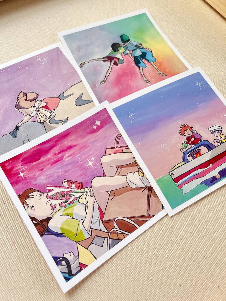Studio Ghibli Prints for wholesale by Jess Harris Art