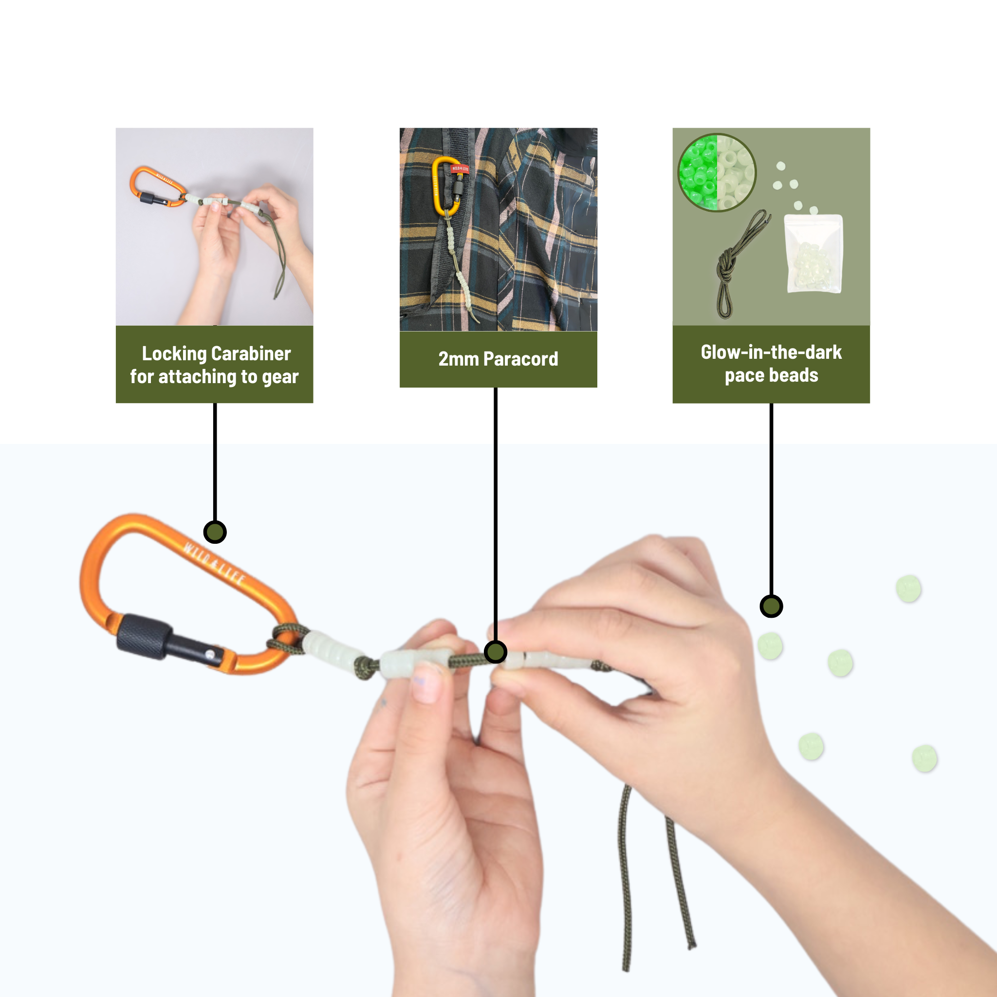 Wild Life Outdoor Adventures - Wholesale DIY Craft Kit - Ranger Bead Pace Counter DIY Craft Kit3