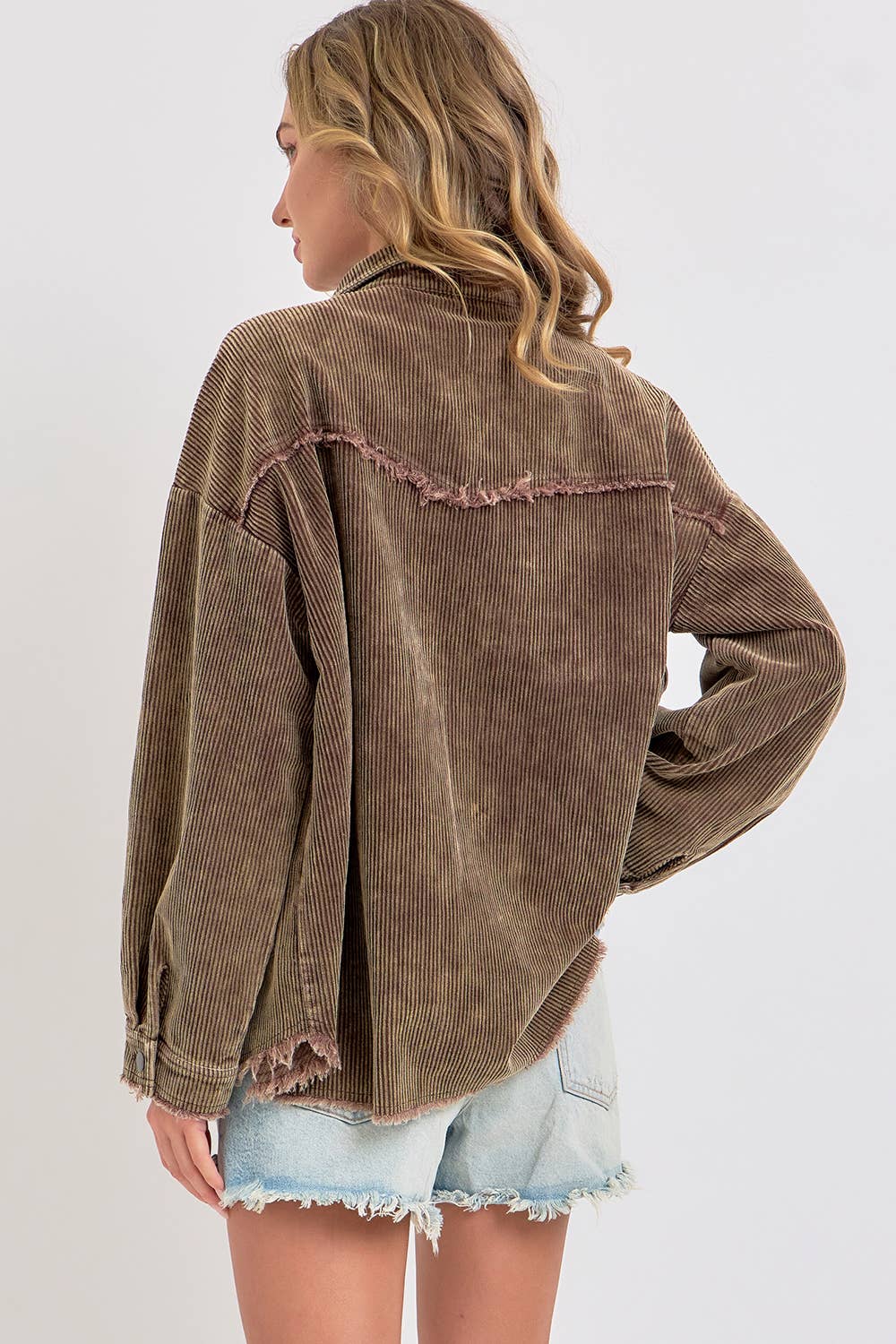 Sweet Lovely by Jen - Wholesale Shirt Jacket/Shacket - Women's -  CORDUROY SHACKET MINERAL WASHED COWBOY WESTERN COMBINED1