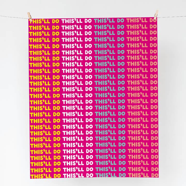 Rolig platt 70 x 50 cm presentförpackning - 'This 'll Do' för wholesale av The Buddy Fernandez Card Company