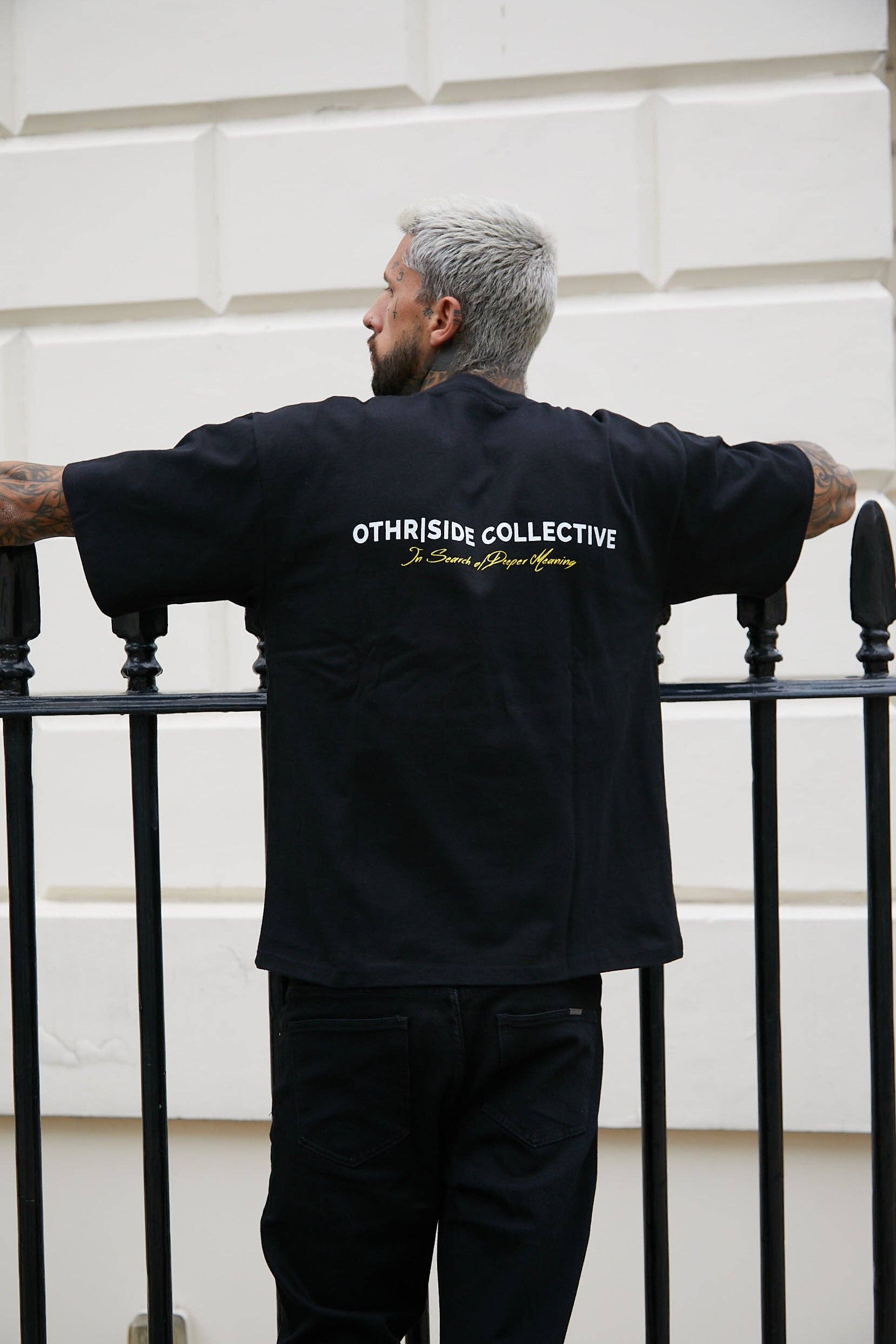 OTHR|SIDE – wholesale Screen printed t-shirt – Men′s – Racing Girl T-Shirt - Black3