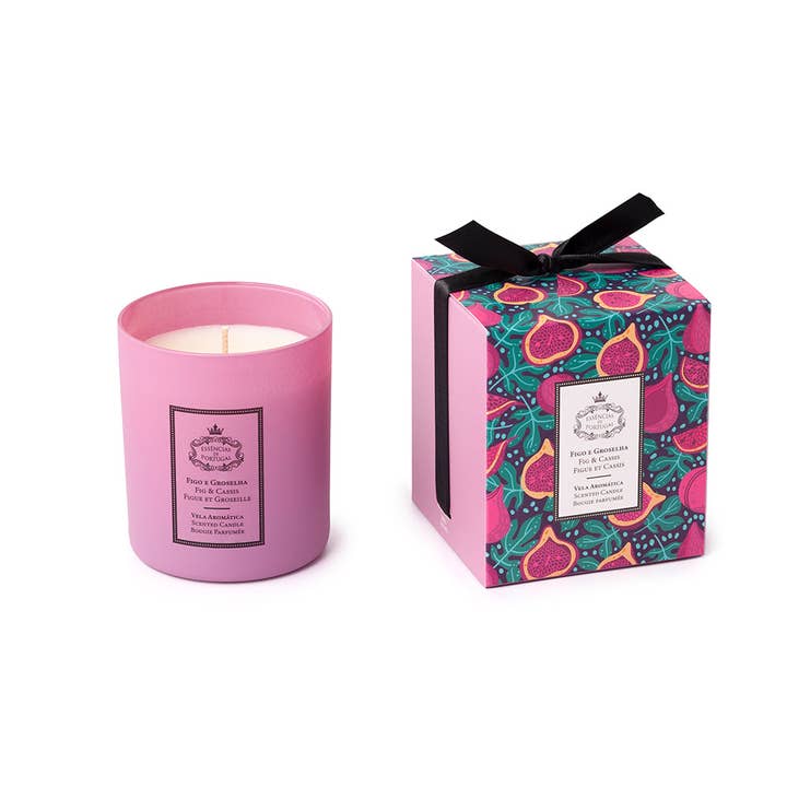 Essências de Portugal - Vendita all'ingrosso Candela in vasetto - Candela Fig And Cassis - 180gr1