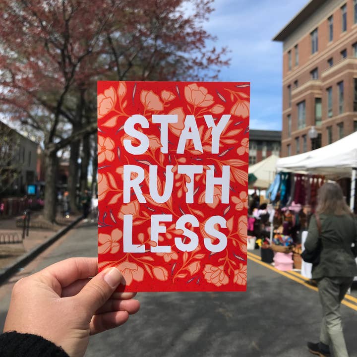 Billie Claire Illustration (Handmade) - Wholesale Art Print - Ruthless (Pink or Red) - 8x10 Art Print1