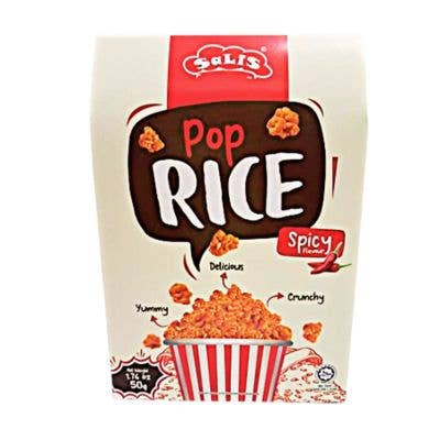 Enescorp International LLC - Wholesale Puffed Rice Treat - Cheesy and Spicy Pop Rice, 1.8 oz (50 gm)