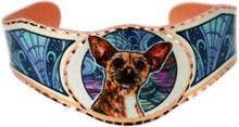 COPPER ARTS INC. - Wholesale Bangle Bracelet - BDC 40 Chihuahua Bracelet BDC-401