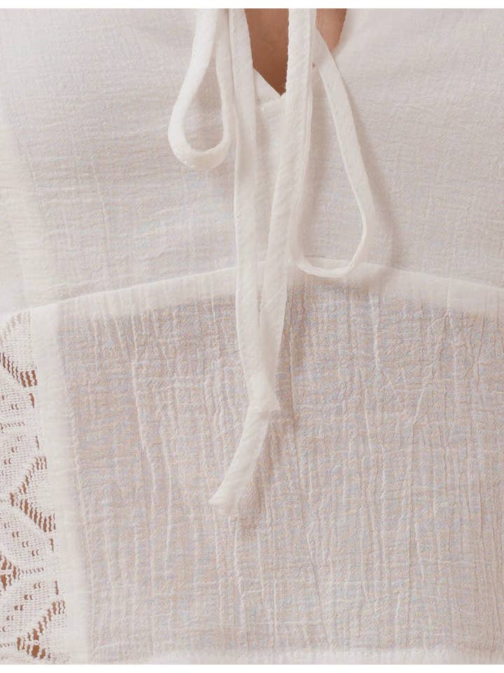 Ladies White Back Smocking Cami Top & Skirt Set SKST5KC1901 for wholesale on Faire14