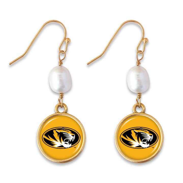 Missouri Tigers Diana Earrings for wholesale by From The Heart