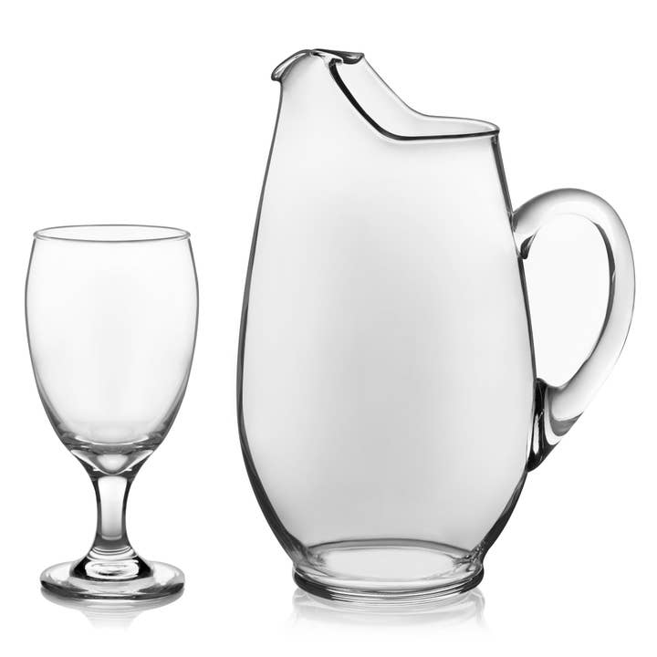 Libbey - Wholesale Pitcher - Libbey Carolina Entertaining Set with 6 Goblet Glasses and Pitcher2