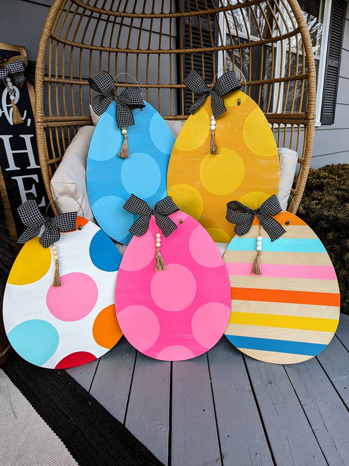 Egg Door Hanger for wholesale by Pocketful of Posies