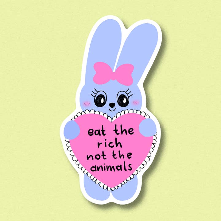 Magnet Eat the rich for wholesale by Jenne Grassmann