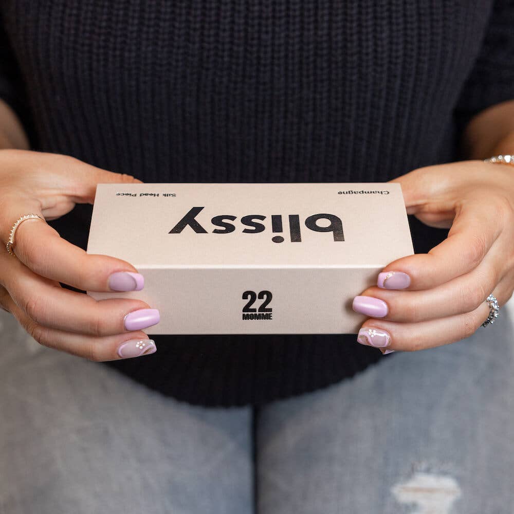 Blissy - Vente Bonnet de nuit – femme - Coiffe Blissy - Champagne4