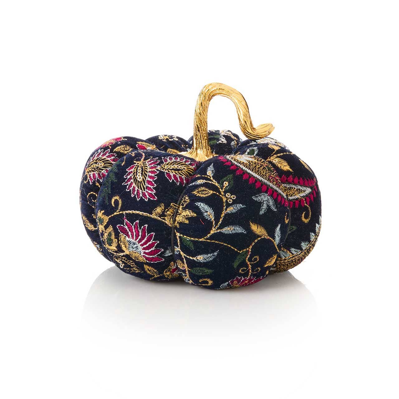 SERRV International - Wholesale Decorative Tabletop Object - Glittering Velvet Pumpkins - Set of 34