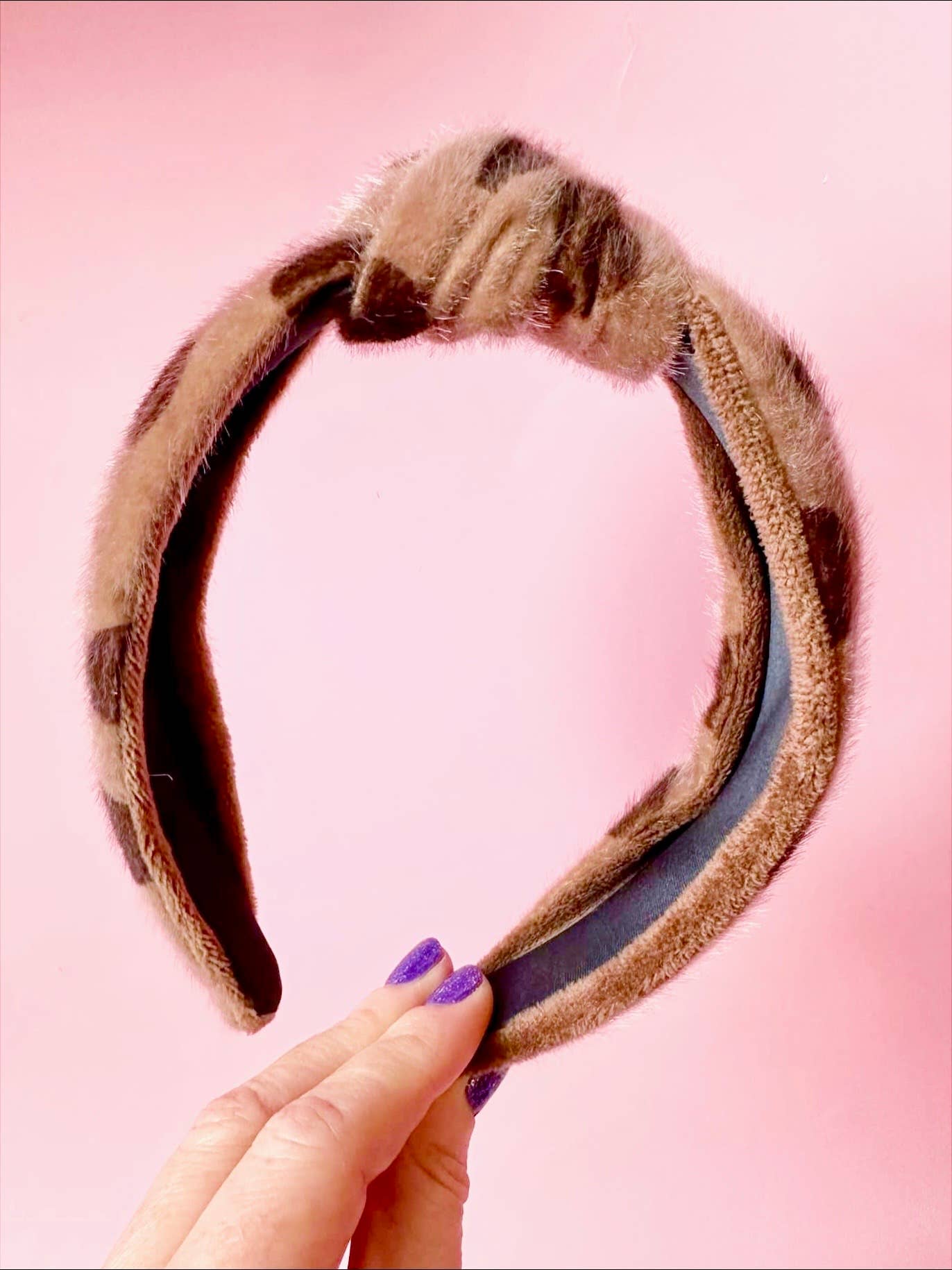 Sandy + Rizzo - Wholesale Fashion Headband - Women's - Mocha Love Headband1