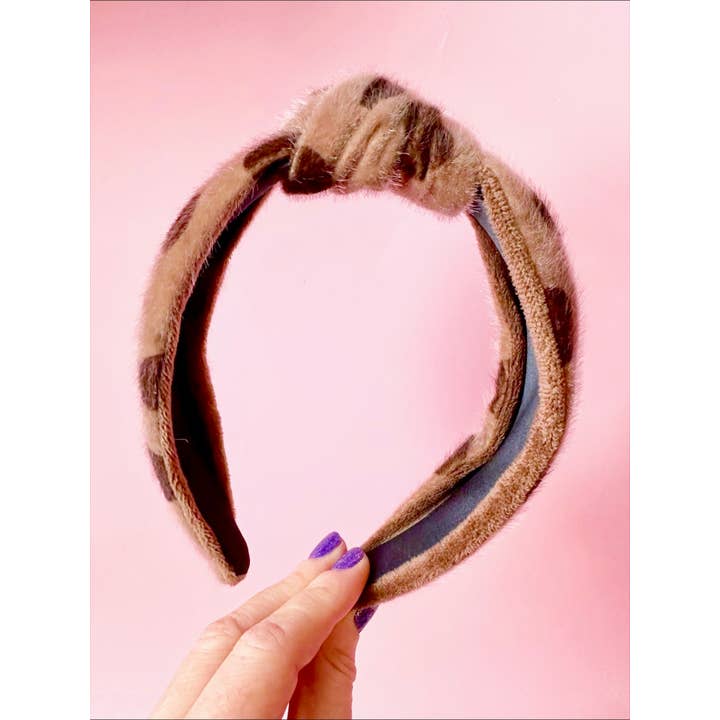 Sandy + Rizzo - Wholesale Fashion Headband - Women's - Mocha Love Headband1