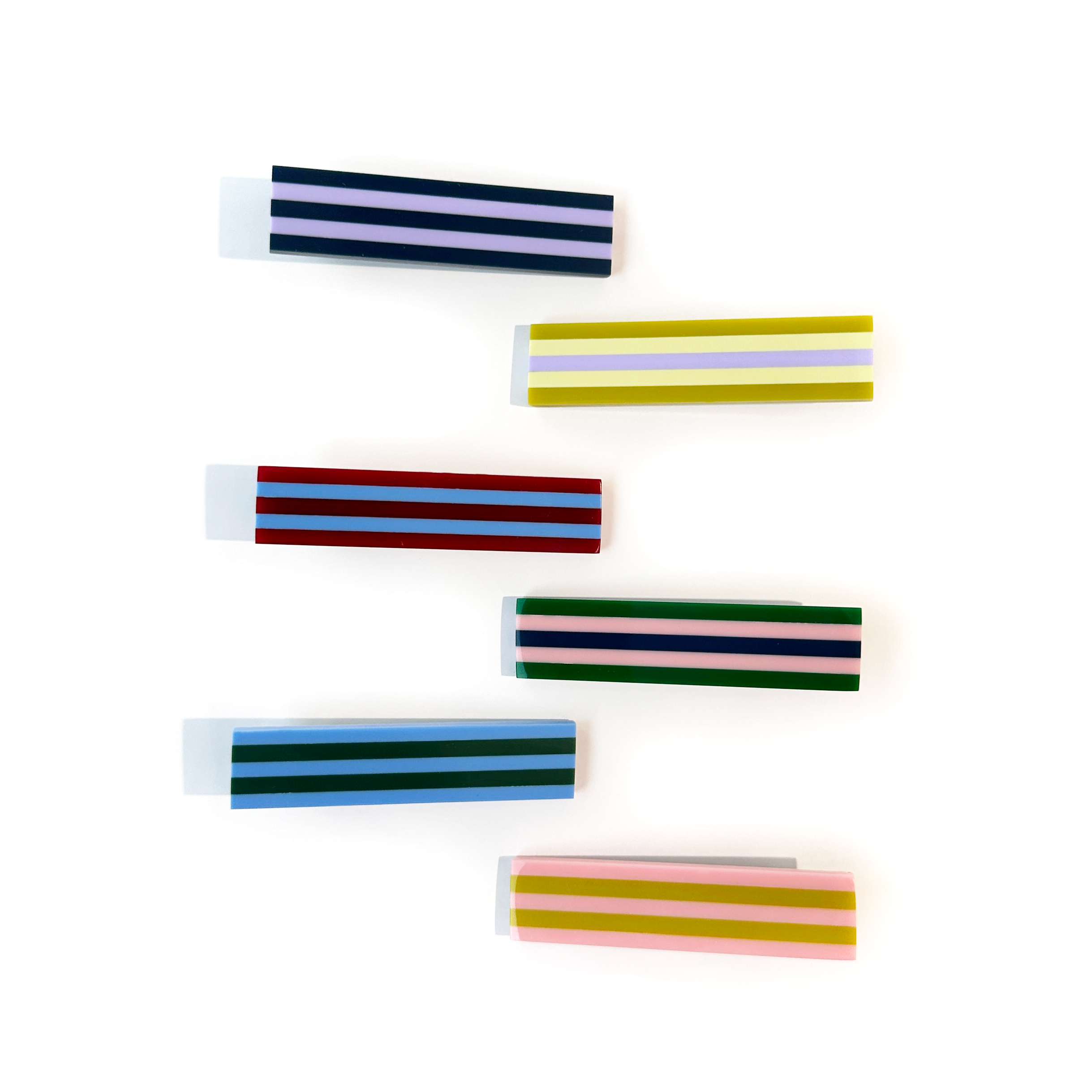 Combinist Goods - Wholesale Hair Clip - Women's - Striped Hair Clip | Large5