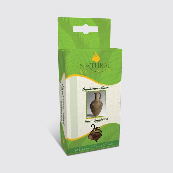 NATURAL SCENTS - Wholesale Incense - Natural Scents Egyptian Musk Incense Cones