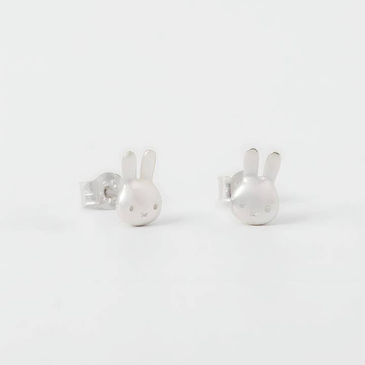 LICENSED TO CHARM - Wholesale Stud/Post Earrings - Miffy Mini Head Stud Earrings (Sterling Silver)2